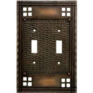 Arts Crafts Switch Plate. Arts and Crafts Double Toggle Switch Plate 