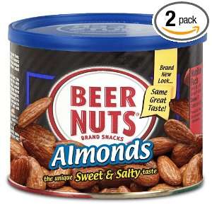 Beer Nuts Almonds, 12 Ounce Cans (Pack Grocery & Gourmet Food