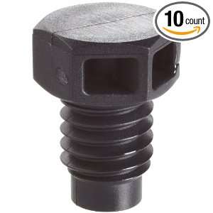 Value Plastics M6 x 1 Thread Plug 5/16 Hex Black Nylon (Pack of 10 