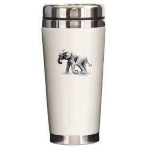  Baby Elephant Animals Ceramic Travel Mug by  
