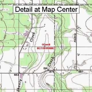   Quadrangle Map   Orwell, Ohio (Folded/Waterproof)