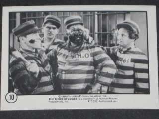 THREE 3 STOOGES   1950s 1960s TV SHOW   TRADING CARD SET   RED 