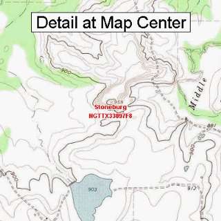  USGS Topographic Quadrangle Map   Stoneburg, Texas (Folded 