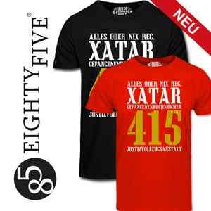 NEU FREE XATAR T Shirt rot schwarz Thug Life Haft  