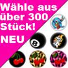 20 Buttons aus 300 Motiven / Emo Pins Rockabilly 80er