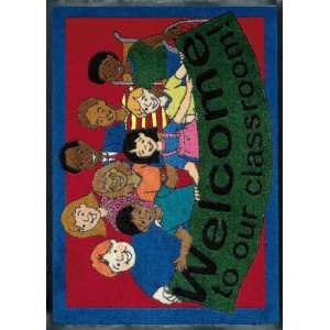  Joy Carpets Welcome To Our Classroom Rug   Rectangle   23 