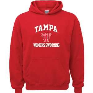 Tampa Spartans Red Youth Womens Swimming Arch Hooded Sweatshirt 