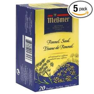 Fennel Seed, Tisane de Fenouil (Messmer Fennel Boxed), 20 Count Tea 