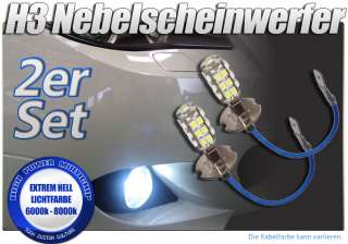 SMD LED Xenon Nebelscheinwerfer Seat Leon 1M H3  