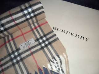 Schal Burberry Big Check 175cm Neu 100% Cashmere (no Gucci,D&G) in 