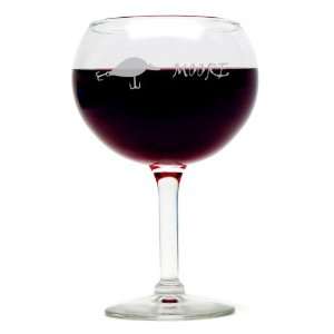  Fishing Lure Red Wine Glass