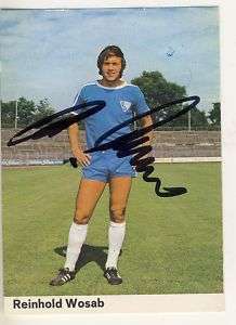 Reinhold Wosab VFL Bochum Bergmann SB 1972/73 Sign  