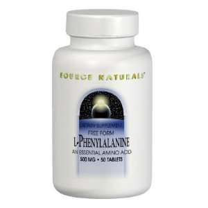  L Phenylalanine 3.53 oz   Source Naturals Health 
