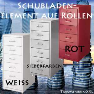 Schubladenelement Rollcontainer Schubladenschrank NEU  