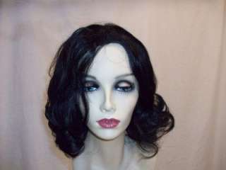   Wigs Wig VICTORIA BLACK 1B, Size Average, NEW Human Hair  