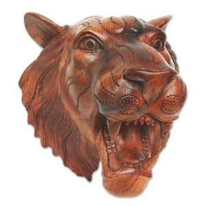 Wood statuette, Tiger 
