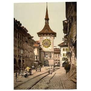    The clock tower, Berne, Town, Switzerland,c1895