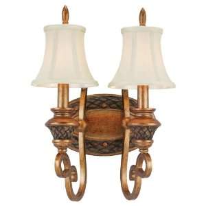 Sea Gull Lighting 41178 823 Two Light Fusion Wall Sconce, Golden 