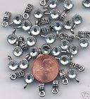 100 Solid Pewter Bead Charms Lead Free Jewelry Crafts