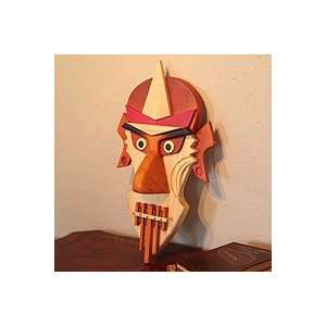  NOVICA Wood mask, Shaman of the Andes