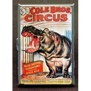 KL COLE BROTHERS CIRCUS HIPPO ID CREDIT CARD WALLET CIGARETTE CASE 