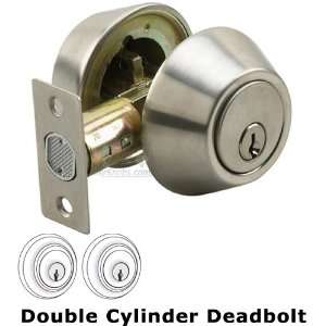  Double cylinder deadbolt with 4 way latch in stainless 