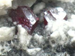 395G,deep red CINNABAR crystals on DOLOMITE  C084  