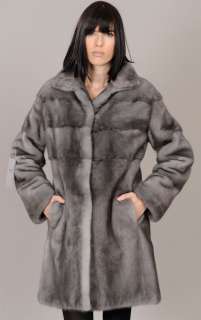 Blue Iris mink jacket coat  pelts across at the body Brand new design 
