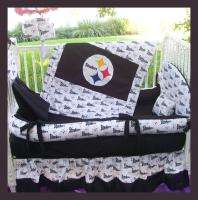 NEW baby crib bedding set made w/ PITTSBURGH STEELERS  