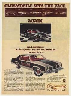 1977 Oldsmobile Delta 88 Pace Car Special Edition Ad  