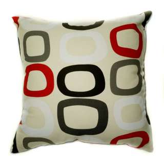 EA10 Gray Dark blue Red Circle Linen Cushion/Pillow/Throw Cover*Custom 