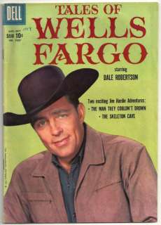   Of Wells Fargo FC #1023 Comic Book Dale Robertson Photo Cover  