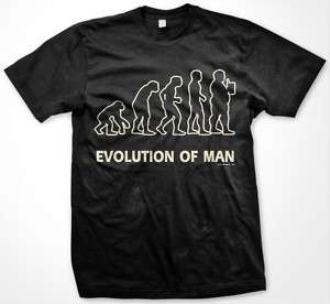 Evolution of Man  Life Funny Beer Alcohol Mens T Shirt  