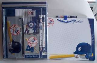 New York Yankees Folders Pencils Memo Board Notebook 079568252909 