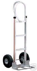 Magliner Aluminum Hand Truck Two Wheeler with 14 Wide Nose Air Tire 