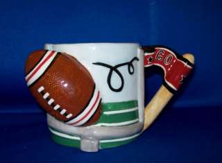 Burton & Burton Football Themed Figural Coffee Mug 2005  