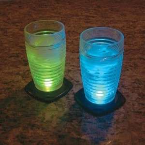 Set of Four (4) Drink Dazzlers™ Light Up Coasters  