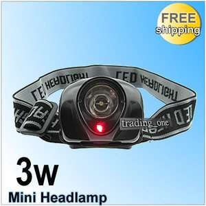 3W LED Flashlight Head Fishing HeadLight Mini Headlamp  