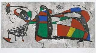 1979 Joan Miro Original Signed Etching Tres Joan 5/15  