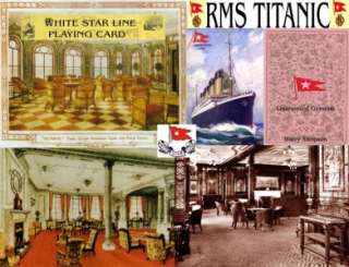 TITANIC. WHITE STAR LINE PLAYING CARD. CIRCA 1910 +COA+  