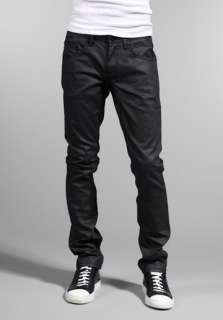   Fitted in Black Wax Coated Denim 