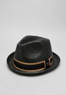 BRIXTON Castor Straw Hat in Black 