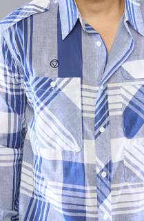   Buttondown Shirt in Blue  Karmaloop   Global Concrete Culture