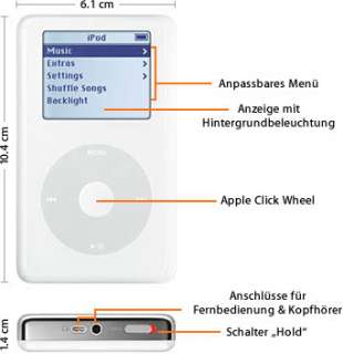 Apple iPod  Player 20 GB (4. Generation) weiß  