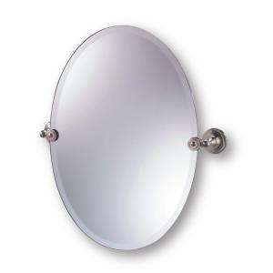   In. Oval Pivot Mirror in Brushed Nickel AL DIVMR 21 