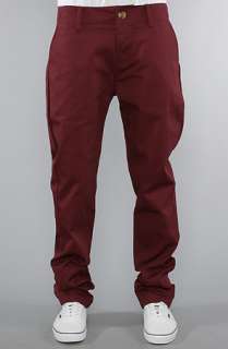 Mister The Chino Pants in Maroon  Karmaloop   Global Concrete 