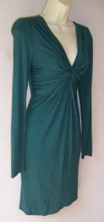 MSSP Teal Jersey Long Sleeve Versatile Dress S 2 4 6  