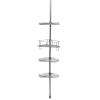 Metal Tension Mount Pole Shower Caddy in Chrome