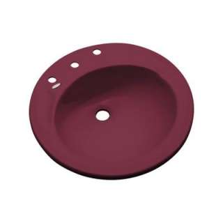 Thermocast Province Drop In Bathroom Sink 8 in Loganberry (90867 