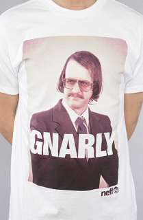 NEFF The Gnarly Tee in White  Karmaloop   Global Concrete Culture